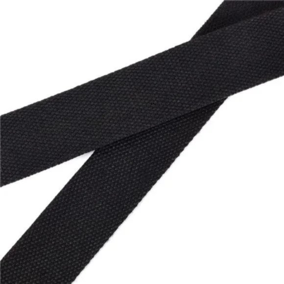 Two CANVAS Web Belt | Cut to Fit Up to 52" | Flip-Top Matte Silver Nickel Buckle - Picture 5 of 6